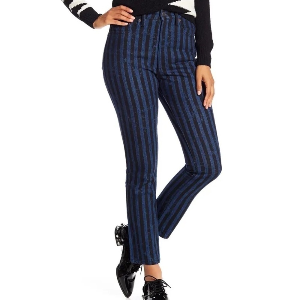 Marc Jacobs Striped Stovepipe Jeans